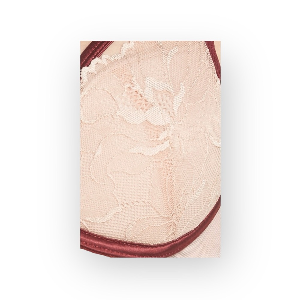 new Bluebella ᪥ Romantic Satin+ Floral Lace Underwire Demi Bra ᪥ Pink ᪥ 32D ᪥ - Picture 13 of 16